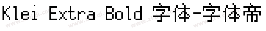 Klei Extra Bold 字体字体转换
